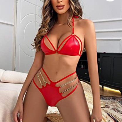 2-Piece Temptress Lace Bra and Panty Set - S/M/L/XL